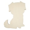 Hello Hobby Wood Dog Shape, Ready-to-Decorate Die-Cut Shape, 3.5" x 0.145" x 4", 0.03 lbs