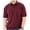 Burgundy, variant on Palmland Big and Tall French Terry Short Sleeve Banded Bottom Polo Shirt