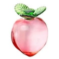 thumbnail image 4 of Esquirla Glass Fruit Decor Sculpture Paperweight Decorative Fruit Miniature Art Crystal Statue Fruit Ornament for Car Office Bookshelf Peach, 4 of 8