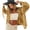 AA-Gold, variant on Sequin Fringe Jacket for Women Open Front Loose Collared Blouse Long Sleeve Sparkle Going Out Party Shirts Gold Free Size
