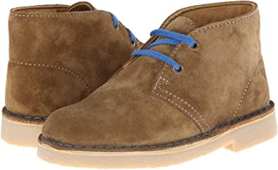 Clarks Desert Boot Junior Casual Shoes Dark Brown 04836