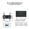 thumbnail image 5 of TV Wall Mount, TV Mounts Swivel and Tilt Full Motion for Most 32-60 Inch Flat Screen Curved TVs with Articulating Arm, Wall Mount TV Bracket up to VESA 400x400mm & 77lbs, 5 of 8