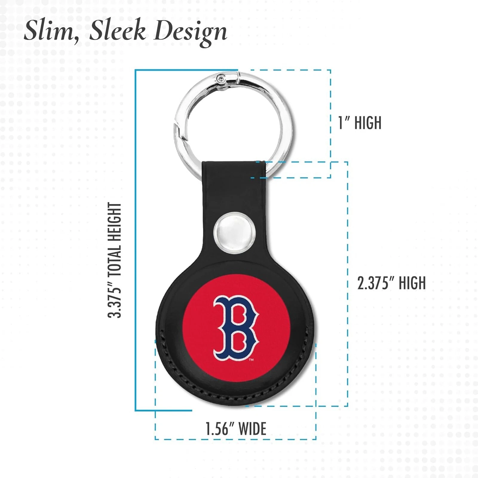 Pets First MLB Keychain Apple Air Tag Holder for Dogs & Cats Leather Airtag Case