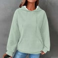thumbnail image 2 of Diufon Womens Plus Size Hoodies Tops Solid Color Sweatshirts Long Sleeve Pullover Tops with Pockets, 2 of 5