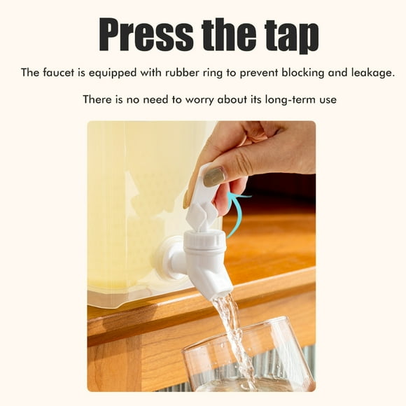 Plastic Drink Dispenser Beverage Dispenser With Spigot Dispenser 3.5 L Plastic Drink Dispenser Beverage Dispenser With Spigot Iced Dispenser For Fridge Party Daily Use