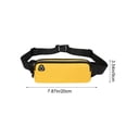 thumbnail image 3 of Bolsa de cintura para correr impermeable con almacenamiento multicapa, correa ajustable, riñonera ligera de nailon para correr, senderismo, viajes y uso diario, negro, azul marino, verde, amarillo, 3 of 6
