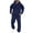 Navy, variant on Men's Tracksuits 2 Piece Casual Long Sleeve Sweatsuits Athletic Hoodie and Sweatpants Set Jogging Suit Orange M(M)