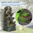 thumbnail image 6 of Magic Union 10-Tier Cascading Rock Water Fountain, 40" H Outdoor Freestanding Fountain with LED Lights and Pump, Outdoor Garden Waterfall Decor for Patio, Yard and Deck Decor, Natural Stone Look, 6 of 8