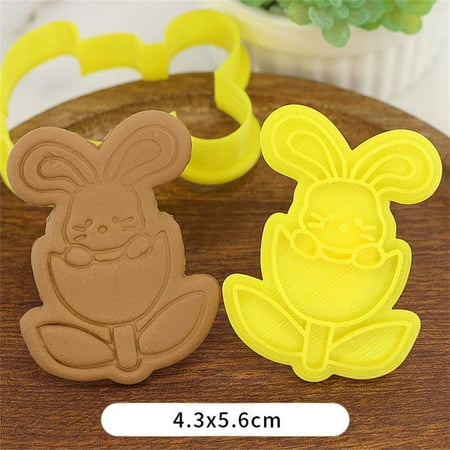 

16Pcs Easter Egg Rabbit Cookie Cutter 3D Biscuits Mold Easter Cartoon Egg Biscuit Mould DIY Baking M