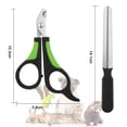 thumbnail image 5 of Professional Pet Cat Nail Clipper Scissors Trimmer for Cats, Rabbits and Small Animals, Cat Claw Clippers Scissors, Stainless Steel style 1, 5 of 5