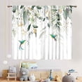thumbnail image 3 of Eucalyptus Leaves Curtains, Boho Floral Birds Print Farmhouse Window Treatments Country Green Plants Botanical Blackout Drapes for Bedroom Living Room Kitchen 2 Panel Sets, 42"x63" Inch, 3 of 5