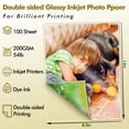 thumbnail image 3 of Koala Premium Double Sided Glossy Photo Paper 8.5X14 54lb Picture Paper for Inkjet Printers with Dye Ink , 200 Sheets 200gsm 11Mil, Work with Epson, HP, Canon, 3 of 10