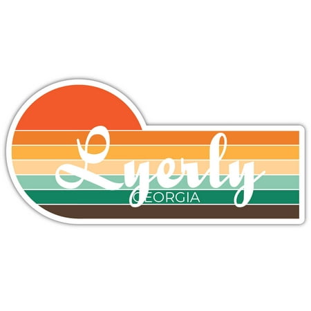 

Lyerly Georgia 3411 x 2.25 Inch Fridge Magnet Retro Vintage Sunset City 70s Aesthetic Design