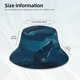 thumbnail image 3 of Balery Lonely Night Wolf Sombreros para el sol para hombre y mujer, sombrero de pescador con UPF 50+, 3 of 6