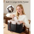 thumbnail image 3 of LOVEVOOK Laptop Bag for Women, 2-in-1 Tote Purse with Clutch & Cup Holder, Waterproof Briefcase for Work Travel, 3 of 6