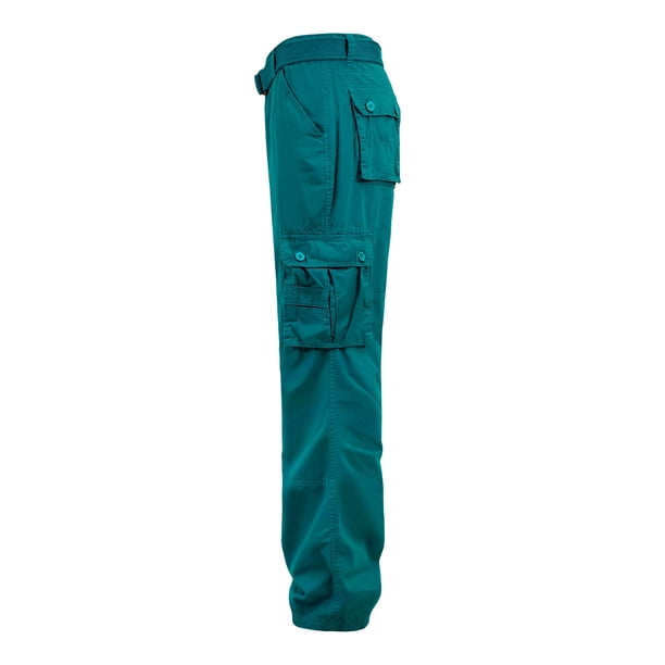 正規品！Class of 2001 Cargo Pants <Teal> G-Style Men's Essential Enzyme Washed Twill Cargo Pants Turquoise