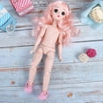 thumbnail image 2 of 30cm Fashionable Beautiful Doll Kid Children Girl Doll Toys with Movable Joints Birthday Gift(Curly Hair Pink Body 30cm Doll with Shoes), 2 of 4
