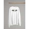 thumbnail image 3 of Amour Je'taime Paris Sweatshirt Women -Image by Shutterstock, Female Medium, 3 of 4
