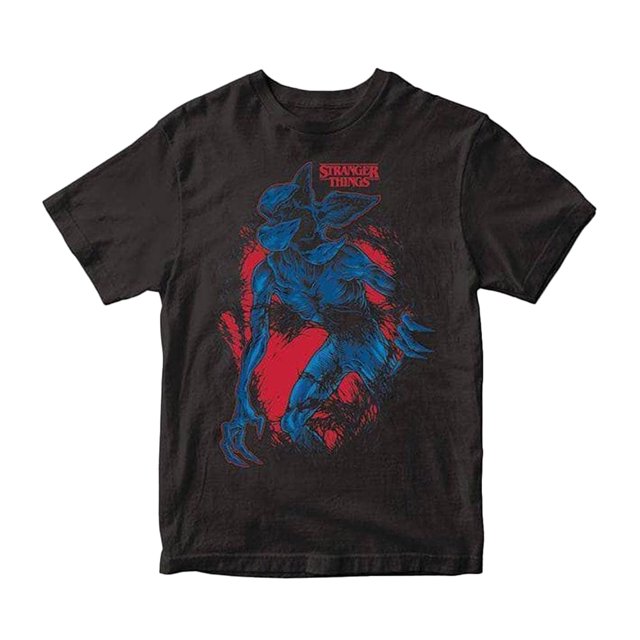 Stranger Things - Camiseta Demogorgon para Adultos Unisex (Negro)