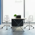 thumbnail image 2 of Costway Ensemble de 2 Chaises de Bureau Sans Accoudoirs en Acrylique Pivotantes Chaise Fantôme Ajustable, 2 of 10