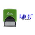 thumbnail image 1 of eloria-décor Paid Out Blue Ink Self Inking Rubber Stamp Office & Commercial Use Office Stationary, DESIGN07, 1 of 2