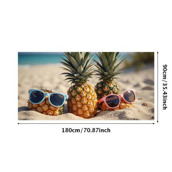 Pineapple Themed Tropical Background Party Banner Backdrop Decorations for Beach Parties Summer Celebrations Poolside Events Vacation Photoshoots