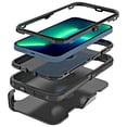 thumbnail image 5 of For Iphone 15 6.1 Marshall Series Pc Tpu Hybrid Dual Protective Case With Rotatable Holster Combo Clip - Black, 5 of 8
