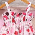 thumbnail image 4 of Cethrio Kids Girls Summer Dresses 2025, Sleeveless 2025 Printed Cute Princess Dresses Red Size 2-3T, 4 of 6