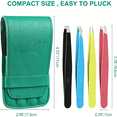 thumbnail image 5 of RAGUPEL Eyebrows Tweezers Set, 4Pcs Stainless Steel Tweezers for Women with Travel Case, Precision for Ingrown Hair, Facial Hair and Splinter Removal, 5 of 7
