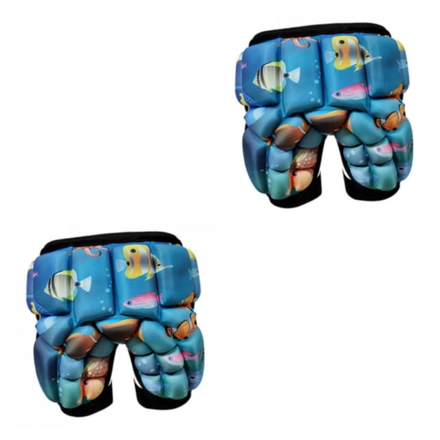 Wosthever 3D Padded Hip Protective Short Boy Pant Blue Girl Short Padded EVA Butt Tipo 1 2piezas