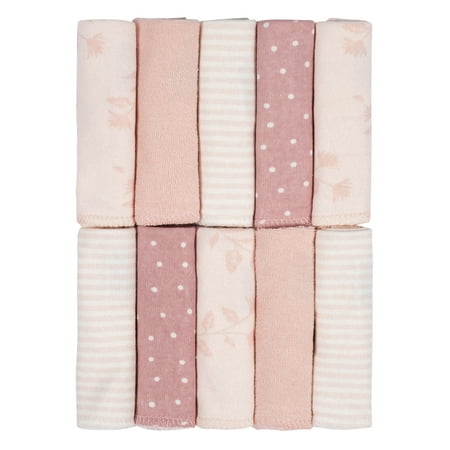 UPC: 0032633137037 | Just Born Baby Girl or Boy or Unisex Washcloths 10-Pack
