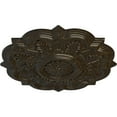 thumbnail image 3 of Ekena Millwork 20 1/4"OD x 1 1/2"P Deria Ceiling Medallion (Fits Canopies up to 6"), Hand-Painted Stone Hearth Crackle, 3 of 6