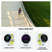 Garmin Forerunner 970, Titanium with Whitestone/Amp Yellow Band (010-02969-01)