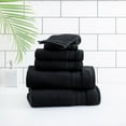 thumbnail image 1 of hometrends Solid Bath Towel 6-Piece Set, Black, 1 of 5