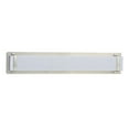 thumbnail image 2 of Safavieh Gannon Vanity Bar Bathroom Sconce, Brush Nickel/White, 2 of 4