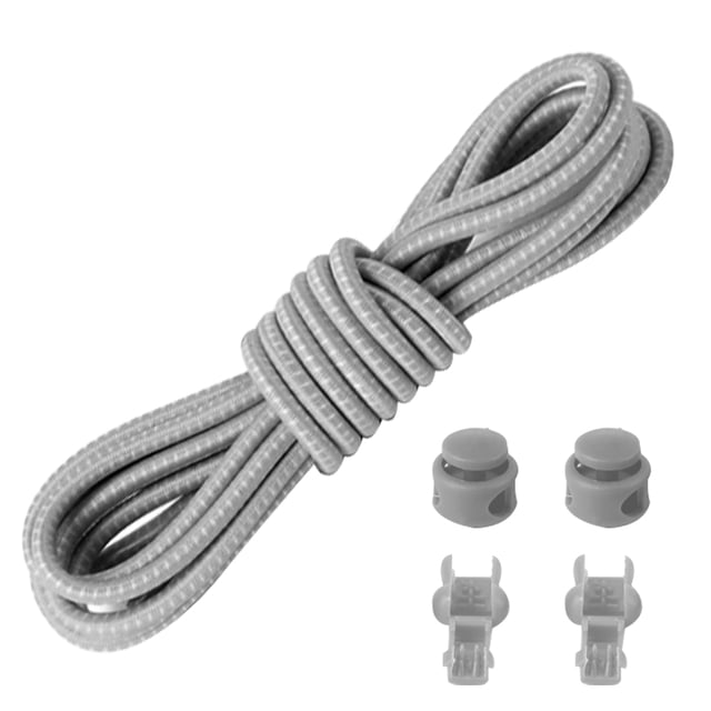 1 Paire de Lacets Ronds Élastiques de 3,28 Pieds avec Verrou et Clip pour Cordon