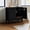 Black, variant on Tina's Home Modern 2 Doors Sideboard Buffet Cabinet with Storage and Adjustable Shelves Living Room Black