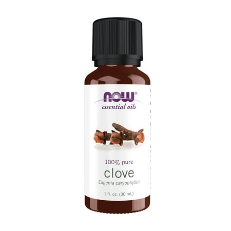 NOW Essential Oils, Clove Oil, Balancing Aromatherapy Scent, Steam Distilled, 100% Pure, Vegan, Child Resistant Cap, 1-Ounce