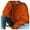 Orange, variant on RMGVDSD Sweaters For Women Autumn/Winter Long Sleeve Solid Color Pullover V Neck Loose Sweater Casual Knit Sweater Trendy Casual Fall Sweater /Orange