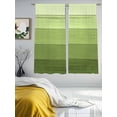 thumbnail image 3 of Green Wood Grain Sheer Curtains 2 Panels Set Vintage Green Gradient Rustic Wooden Plank Sheer Window Curtains Light Filtering Rod Pocket Voile Drapes for Bedroom Living Room 52"X72", 3 of 8