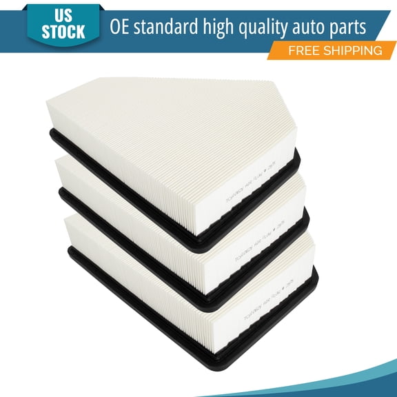 YXPCARS 3PCS Front Engine Air Filter for Cadillac CTS 2008 2009 2010 2011 2012-2014 3.0L 3.6L 6.2L, New Air Filter Replacement (CA10626)