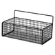 thumbnail image 5 of Organizador de pared para cocina y baño con cesta colgante, organizador de hierro para puerta de armario. Negro, 5 of 9