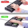 thumbnail image 2 of Memory Foam Keyboard Pad Ergonomic Mousepad for Office Gaming Laptop Accessory, 2 of 9