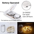 thumbnail image 4 of Guirnalda de luces Rivokeer, 24 unidades, 7 pies, 20 LED, impermeables, 4 of 7