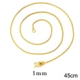 thumbnail image 3 of Collar Salvador de serpiente gargantilla para mujer joyería de moda cadena minimalista 45 cm, 3 of 4