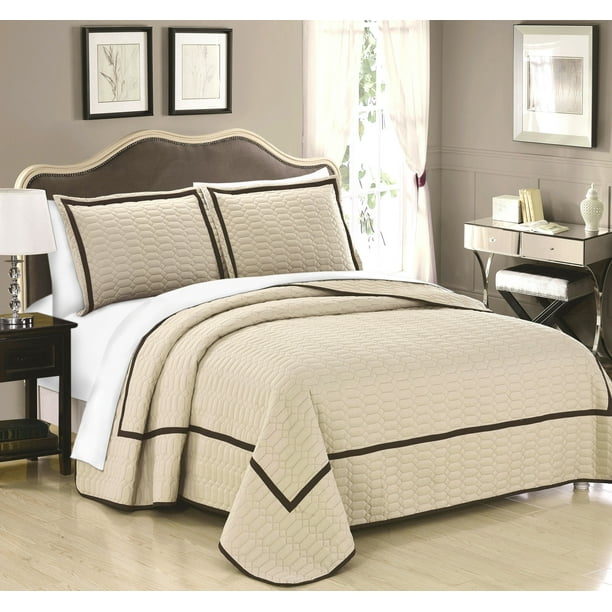 Chic Home Birmingham 3 Piece King Quilt Set Bedding