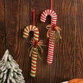 thumbnail image 3 of Candy Christmas Crutches Red and White Cane Hook Decorations Christmas Tree Christmas Walking Stick Hanging Props, 3 of 7