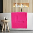 thumbnail image 5 of BELIZZI HOME 100% Premium Cotton 2 Pack Oversized Bath Towel Set 28x55 inches, Large Bath Towels, Ultra Absorbant Compact Quickdry & Lightweight Towel, Ideal for Gym Travel Camp Pool - Hot Pink, 5 of 8
