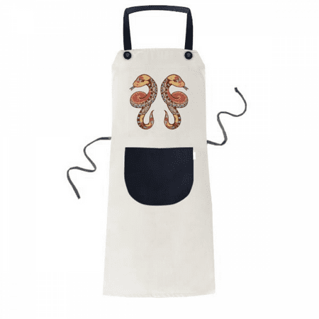 

Geni Constellation Zodiac Symbol Apron Adjustable Bib Cotton Linen BBQ Kitchen Pocket Pinafore