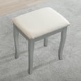 thumbnail image 6 of Roundhill Furniture Sanlo Make Up Vanity Table and Stool Set, 6 of 8